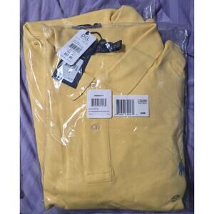NWT Polo Ralph Lauren Yellow Interlock Polo Shirt 4XB Big Tall